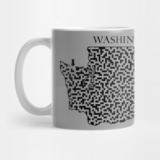 Washington State Outline Maze & Labyrinth Mug